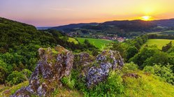 Sonnenuntergang in der Fränkischen Schweiz