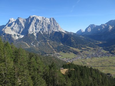 Der Blick auf die Zugspitze