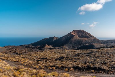 Der Vulkan Teneguia auf der Kanareninsel La Palma